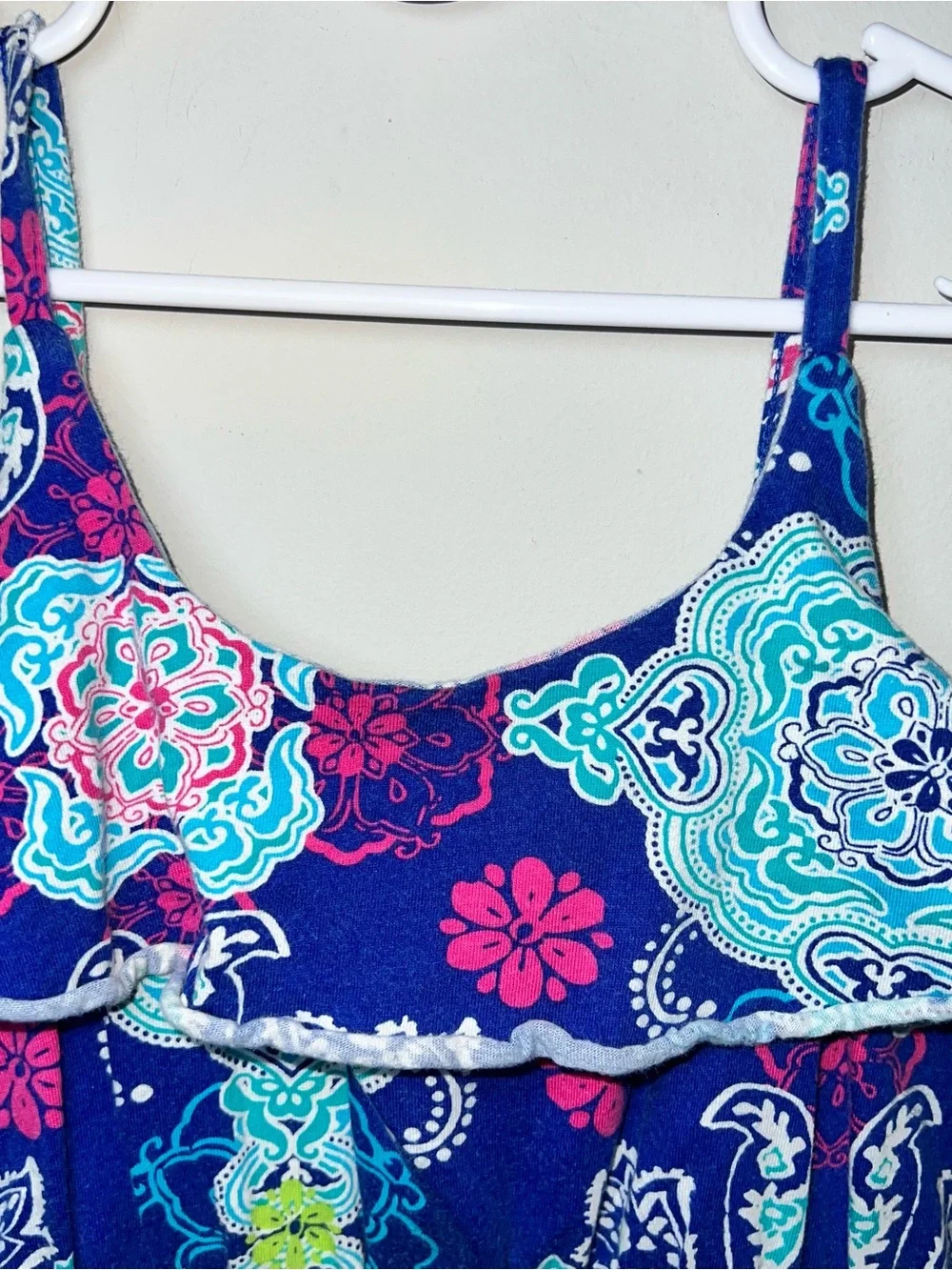 Girl’s Paisley Ruffle Sundress